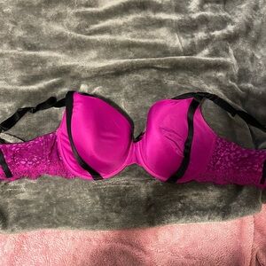Elegant Purple Lace Bra
